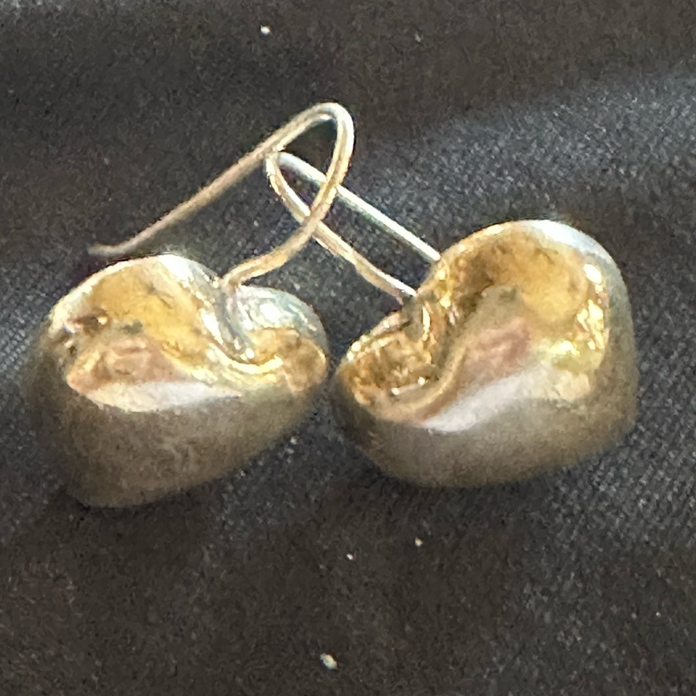 Sterling Silver heart earrings
